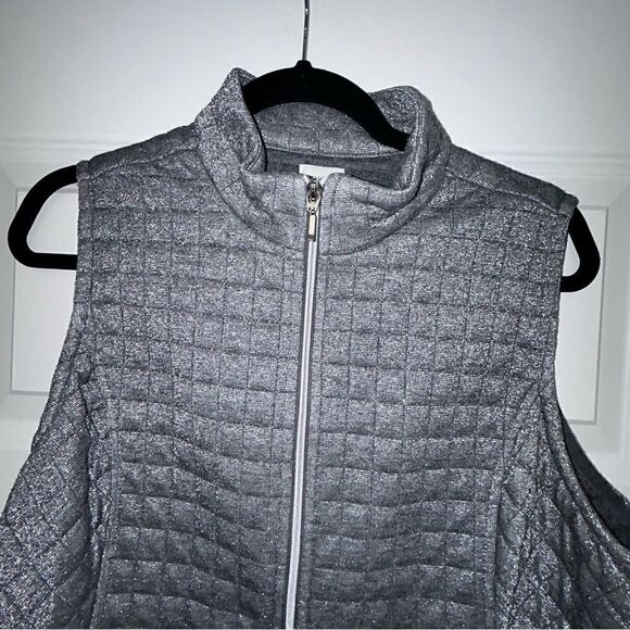 Chico’s Zenergy Quilted Zipper Front Sleeveless Vest Chicos - Picture 2 of 6